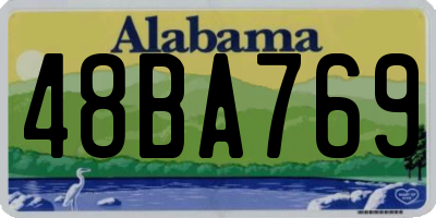 AL license plate 48BA769