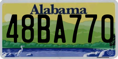 AL license plate 48BA770
