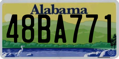 AL license plate 48BA771