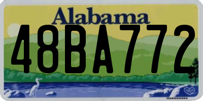 AL license plate 48BA772