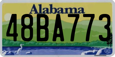 AL license plate 48BA773