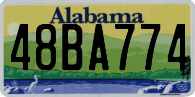 AL license plate 48BA774