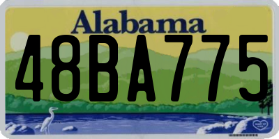 AL license plate 48BA775