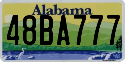 AL license plate 48BA777