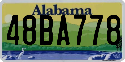 AL license plate 48BA778