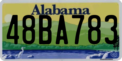 AL license plate 48BA783