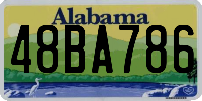 AL license plate 48BA786