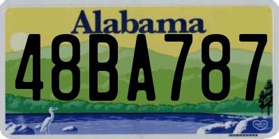 AL license plate 48BA787