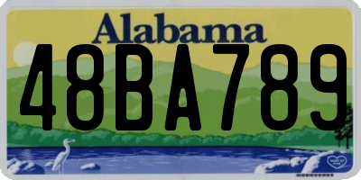 AL license plate 48BA789