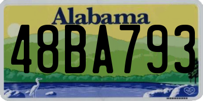 AL license plate 48BA793