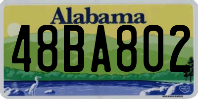 AL license plate 48BA802