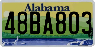 AL license plate 48BA803