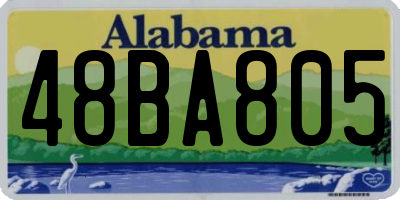 AL license plate 48BA805