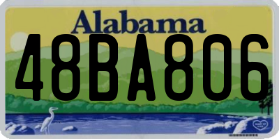 AL license plate 48BA806
