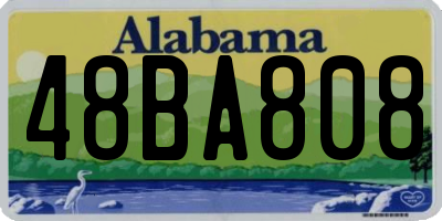 AL license plate 48BA808