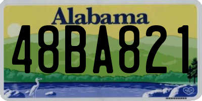 AL license plate 48BA821