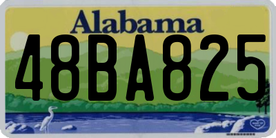 AL license plate 48BA825