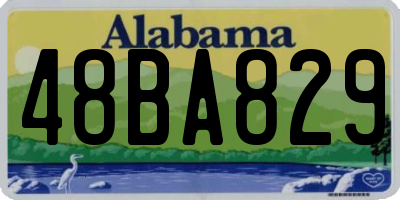 AL license plate 48BA829