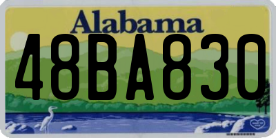 AL license plate 48BA830