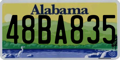 AL license plate 48BA835
