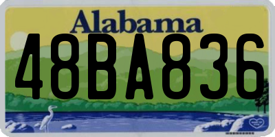 AL license plate 48BA836