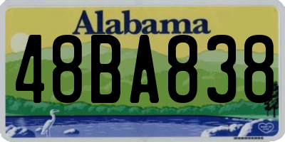 AL license plate 48BA838