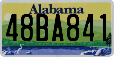 AL license plate 48BA841