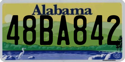 AL license plate 48BA842