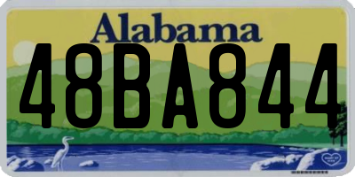 AL license plate 48BA844