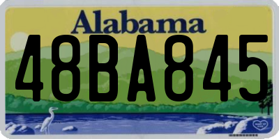 AL license plate 48BA845