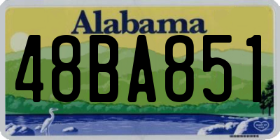 AL license plate 48BA851