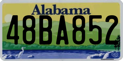 AL license plate 48BA852