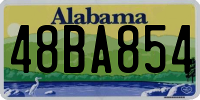 AL license plate 48BA854