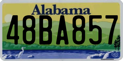AL license plate 48BA857