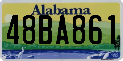 AL license plate 48BA861