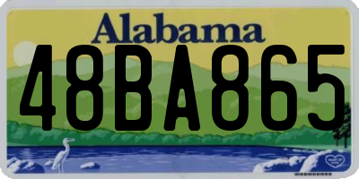 AL license plate 48BA865