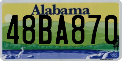 AL license plate 48BA870