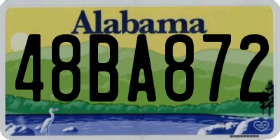 AL license plate 48BA872
