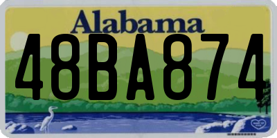 AL license plate 48BA874