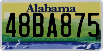 AL license plate 48BA875