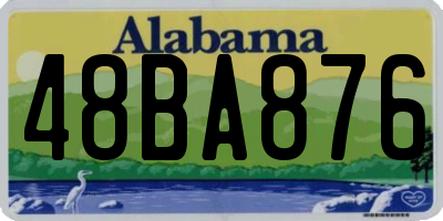 AL license plate 48BA876