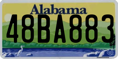 AL license plate 48BA883