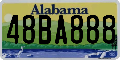 AL license plate 48BA888