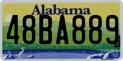 AL license plate 48BA889