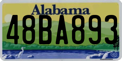AL license plate 48BA893