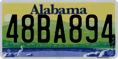 AL license plate 48BA894