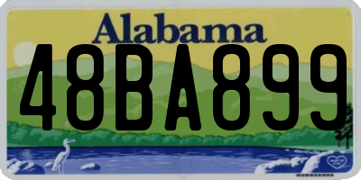 AL license plate 48BA899