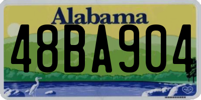 AL license plate 48BA904