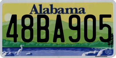 AL license plate 48BA905