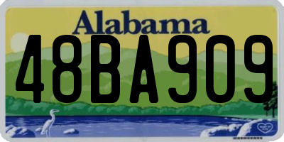 AL license plate 48BA909
